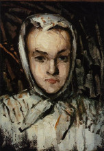 Репродукция картины "portrait of marie cezanne, the artist&#39;s sister" художника "сезанн поль"