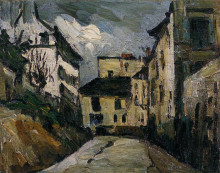 Репродукция картины "rue des saules. montmartre" художника "сезанн поль"