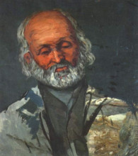 Репродукция картины "portrait of an old man" художника "сезанн поль"