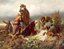 Картина "discovery of the body of king louis the second" художника "секей берталан"
