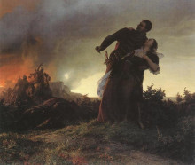 Репродукция картины "mih&#225;ly dobozi and his wife" художника "секей берталан"