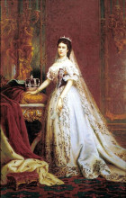 Репродукция картины "queen elisabeth of hungary and bohemia" художника "секей берталан"