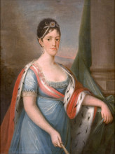 Картина "retrato de d. carlota joaquina, rainha de portugal" художника "секейра домингос"