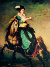 Картина "retrato equestre de carlota joaquina of spain" художника "секейра домингос"