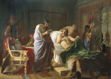 Копия картины "alexander of macedon trust&#39;s the doctor philip" художника "семирадский генрих"