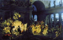Копия картины "roman orgy in the time of caesars" художника "семирадский генрих"