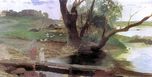 Репродукция картины "svislach landscape" художника "семирадский генрих"
