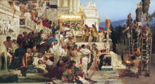 Репродукция картины "nero&#39;s torches (leading light of christianity)" художника "семирадский генрих"