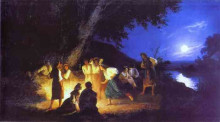 Картина "night on the eve of ivan kupala" художника "семирадский генрих"