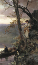 Копия картины "scene from roman life" художника "семирадский генрих"