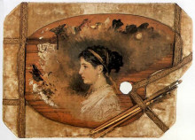 Картина "portrait of a woman on a pallet" художника "семирадский генрих"