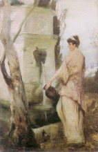 Копия картины "at the well" художника "семирадский генрих"