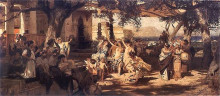 Репродукция картины "the judgement of paris" художника "семирадский генрих"