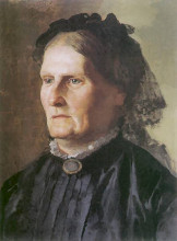 Картина "portrait of a mother of henry siemiradzki" художника "семирадский генрих"