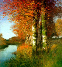 Картина "birken am moorgraben" художника "ам энде ганс"