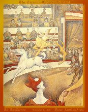 Копия картины "цирк" художника "сёра жорж"