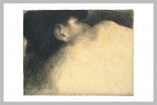 Репродукция картины "спящая" художника "сёра жорж"