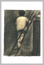 Копия картины "маляр" художника "сёра жорж"