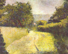 Копия картины "пустая дорога" художника "сёра жорж"