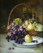 Копия картины "fruit basket" художника "аман теодор"