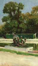 Репродукция картины "jardin du luxembourg" художника "аман теодор"