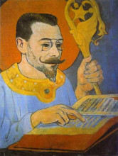 Копия картины "portrait of paul ranson dressed as a prophet" художника "серюзье поль"