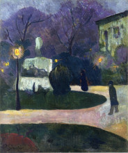 Копия картины "square with street lamp" художника "серюзье поль"