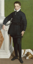 Картина "portrait of massimiliano stampa" художника "ангиссола софонисба"