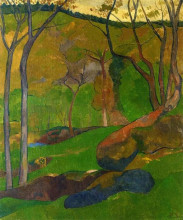 Копия картины "undergrowth at huelgoat" художника "серюзье поль"