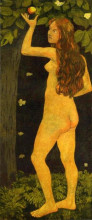 Репродукция картины "eve picking the apple" художника "серюзье поль"