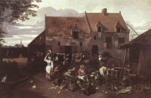 Картина "the market garden" художника "сиберехтс ян"