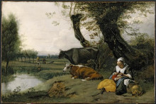 Копия картины "pastoral scene" художника "сиберехтс ян"