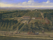 Копия картины "view of a house and its estate in belsize, middlesex" художника "сиберехтс ян"