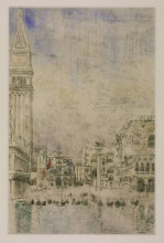 Картина "the piazzetta and the old campanile, venice" художника "сикерт уолтер"