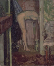 Репродукция картины "woman washing her hair" художника "сикерт уолтер"