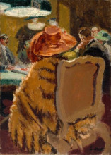 Копия картины "baccarat - the fur cape" художника "сикерт уолтер"