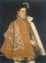 Картина "a portrait of a young alessandro farnese, the future duke of parma" художника "ангиссола софонисба"