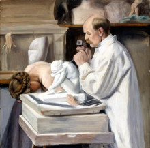 Репродукция картины "portrait of the sculptor viktor malmberg" художника "симберг хуго"