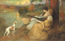 Копия картины "harmonie du soir" художника "симониди мишель"