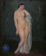 Репродукция картины "nude with blue vase" художника "симониди мишель"