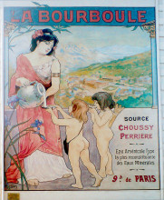 Репродукция картины "affiche la bourboule" художника "симониди мишель"