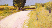 Копия картины "path in the country" художника "ангран шарль"