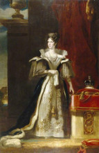 Репродукция картины "queen adelaide" художника "симпсон джон"
