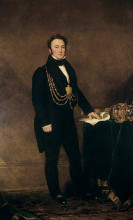 Репродукция картины "george goodman, mayor" художника "симпсон джон"