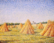 Репродукция картины "the harvest" художника "ангран шарль"