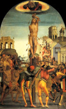 Картина "the martyrdom of st. sebastian" художника "синьорелли лука"