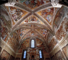 Репродукция картины "frescoes in the chapel of san brizio" художника "синьорелли лука"
