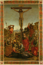 Репродукция картины "the crucifixion" художника "синьорелли лука"