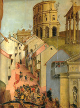 Репродукция картины "the martyrdom of st. sebastian" художника "синьорелли лука"