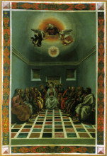 Репродукция картины "the descent of the holy ghost" художника "синьорелли лука"